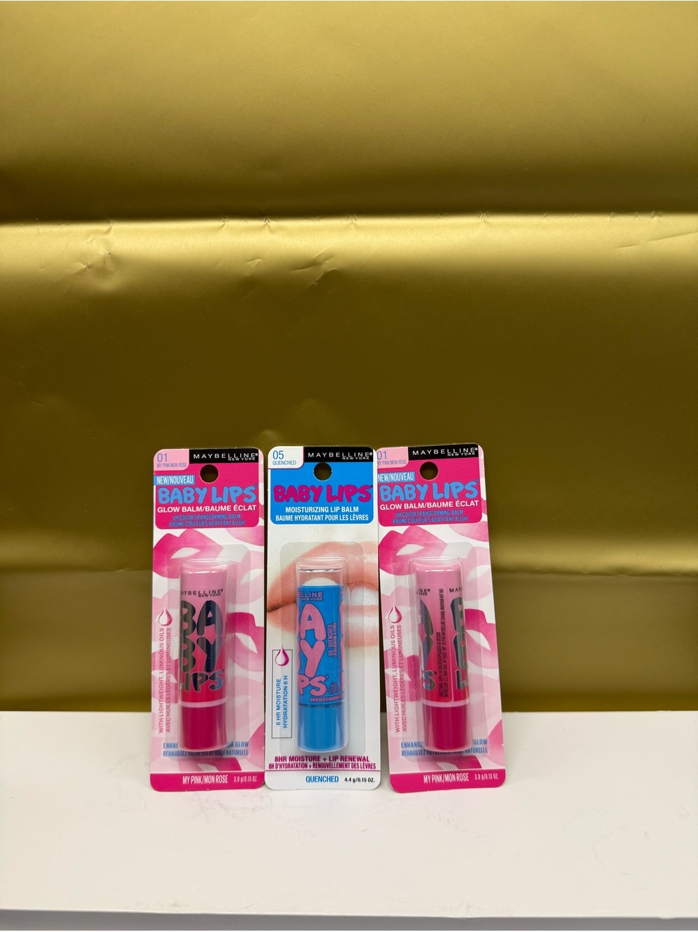 Maybelline baby lips lip balm x 3